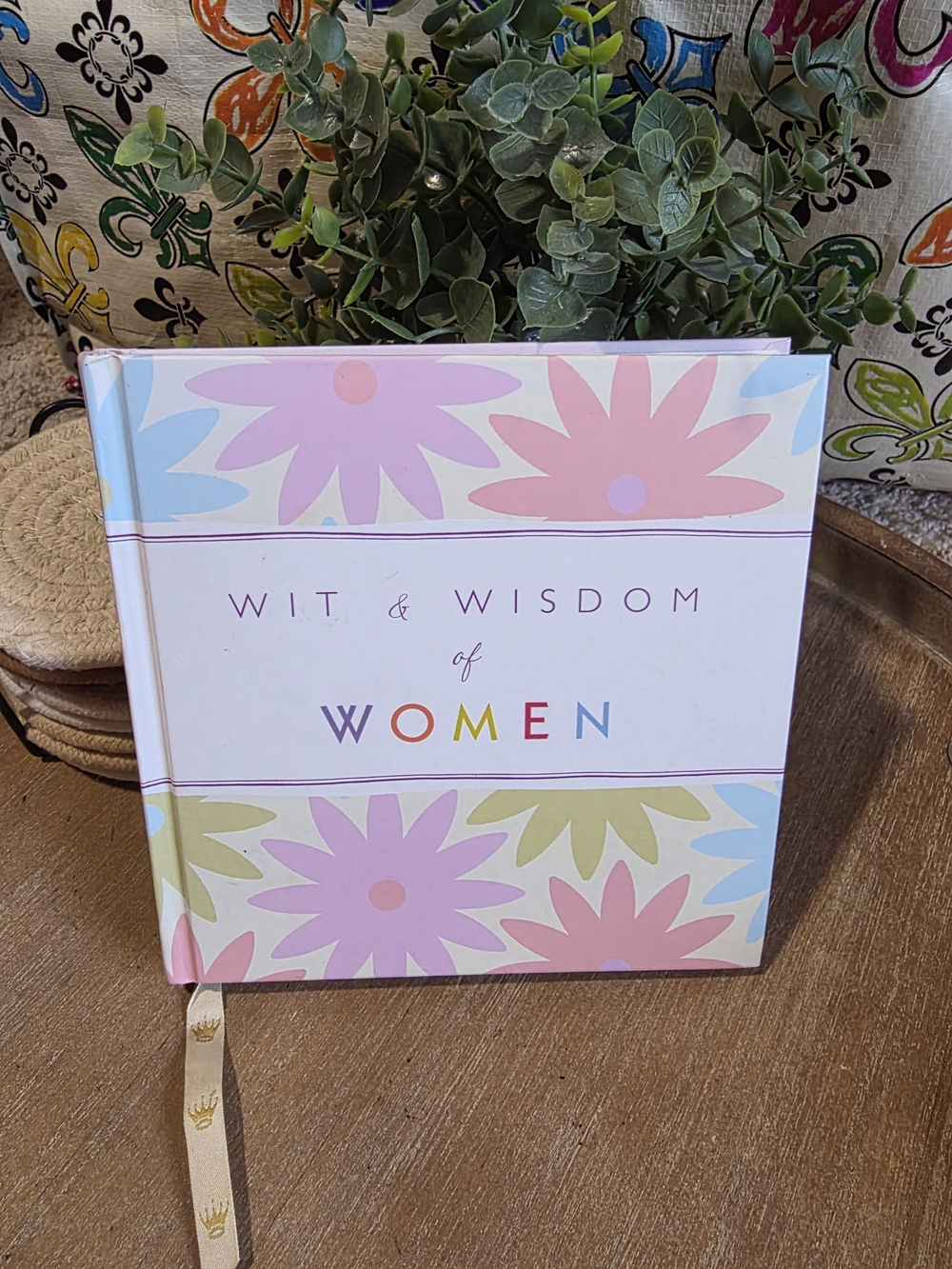 Wit & Wisdom of Women Hardcover Book - Pastel Floral